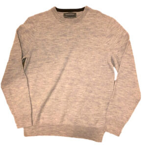 NWOT Grayson & Dunn Grey Merino Wool Crewneck Pullover Sweater Super Soft Sz S